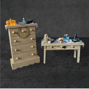 Gold Miniature Witch Furniture